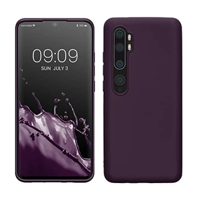 Afbeelding van kwmobile telefoonhoesje compatibel met Xiaomi Mi Note 10 / Pro hoesje Zachte case voor smartphone Back cover in metallic braam
