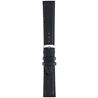 Afbeelding van Morellato horlogeband Abete X3686A39019CR20 / PMX019ABETE20 Glad leder Zwart 20mm + standaard stiksel