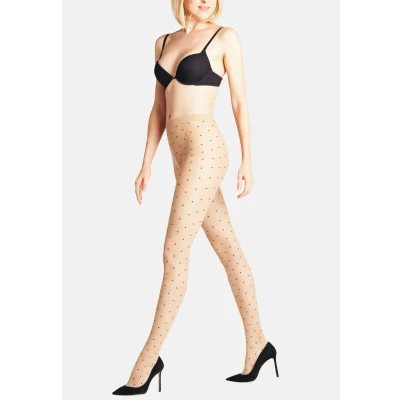 Afbeelding van Falke Dot bicolor 15 denier transparent Panty Transparent, Dames, Maat: Small,