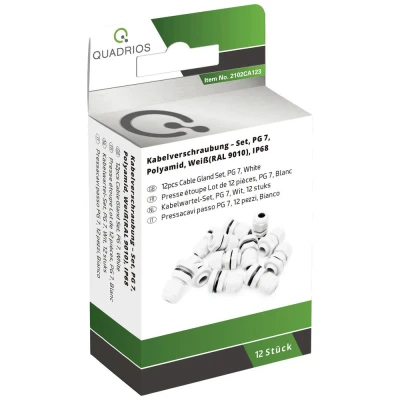 Afbeelding van Quadrios 2102CA123 Wartel assortiment PG7 PA66 Wit 1 set(s)