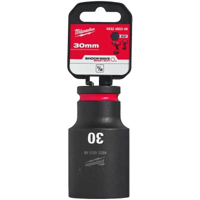 Afbeelding van Milwaukee Accessoires SHOCKWAVE Krachtdop 1/2&quot; lang 30 mm 1 stuk 4932480348