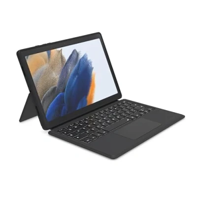 Afbeelding van Gecko Covers Geschikt voor Samsung Galaxy Tab A8 Keyboard Cover AZERTY Grijs
