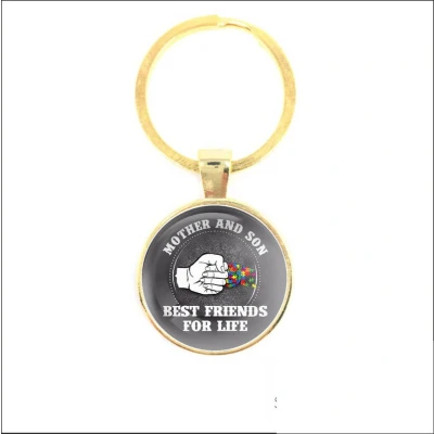 Afbeelding van Sleutelhanger Glas Mother And Son