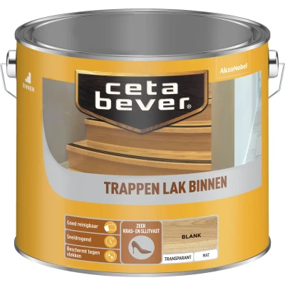 Afbeelding van Ceta Bever Trappenlak Transparant Mat Blanke lak &amp; Beits