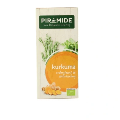 Afbeelding van 3x Piramide Kruidenthee Bio Kurkuma 20 stuks