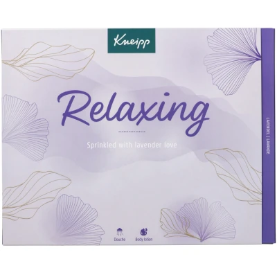 Afbeelding van Kneipp Relaxing Collection Luxe Geschenkset Cadeauverpakking Cadeau Giftset Vegan Lavendel Inhoud: Douche foam 200 ml + Douchegel Body lotion 75