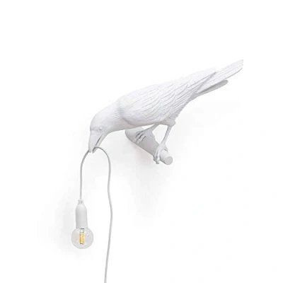 Afbeelding van Seletti Bird Looking wandlamp links 32,8 x 14,5 12,3 cm Wit