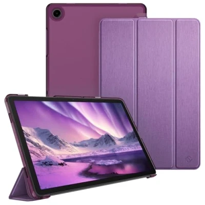 Afbeelding van FINTIE Beschermhoes voor Samsung Galaxy Tab A9 Plus (Tab A9+) 11 inch 2023 (SM X210/X216/X218), transparante beschermhoes, mat dun en licht, paars