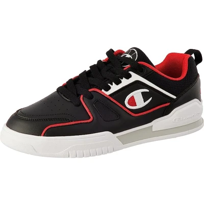 Afbeelding van Champion 3 Point Low herensneaker S21882 CHA KK002 zwart/rood