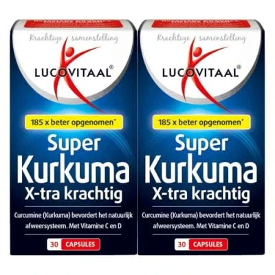 Afbeelding van 2+2 gratis: 2x Lucovitaal Super Kurkuma X tra Krachtig 30 capsules