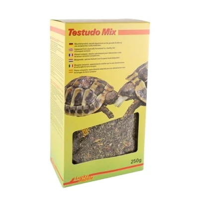 Afbeelding van Lucky Reptile Testudo Mix 250g Landschildpaddenvoer met gedroogde bloemen &amp; kruiden Voer voor landschildpadden veel ruwe vezels mineralen Europese