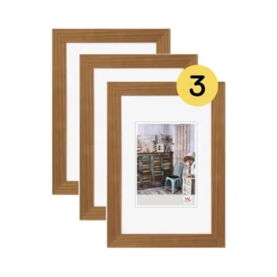 Afbeelding van Walther Design Grado HI824E3 Fotolijst, hout, 18 x 24 cm, 3 stuks, eiken