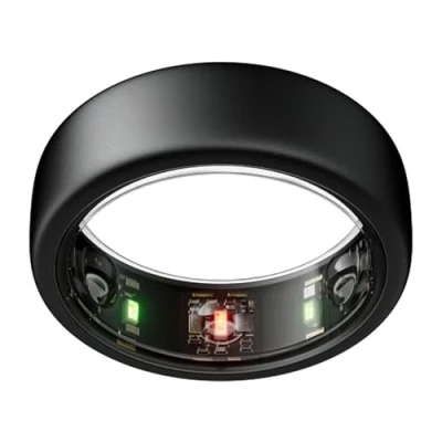 Afbeelding van OURA Gen3 Horizon Smart ring, maat 8, Stealth, draagbaar voor slaap , hartslag en fitnesstracking, batterijduur tot 7 dagen, compatibel met iOS/Android, bepaal je voordat bestelt