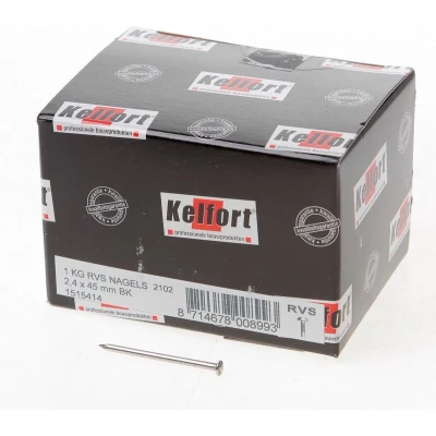 Afbeelding van Kelfort draadnagel bombe kop RVS 2.4 x 45mm 1kg