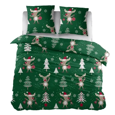 Afbeelding van Snoozing Gina Dekbedovertrek Lits jumeaux 240x200/220 cm Groen