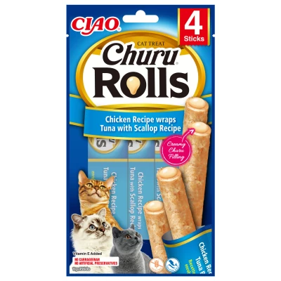 Afbeelding van Inaba Rolls Kip met tonijn en Sint jakobsschelp vulling