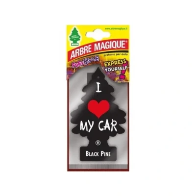 Afbeelding van Auto luchtverfrisser Arbre Magique Black Classic Pijnboom