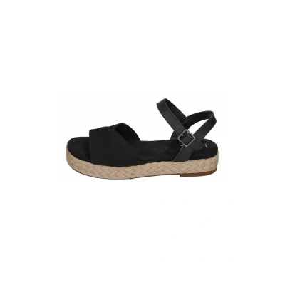 Afbeelding van TOMS ABBY Espadrilles, Dames, Maat: 40, Black Leer en textiel
