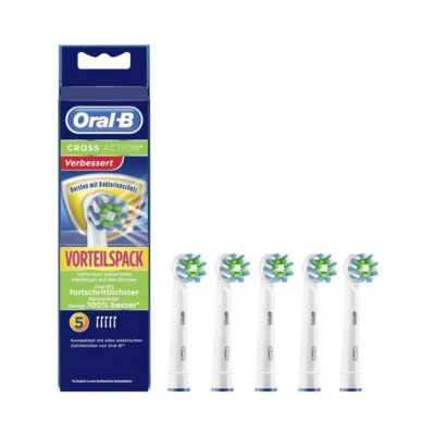 Afbeelding van Braun Oral B opzetborstels Cross Action 5 pak antibacterial