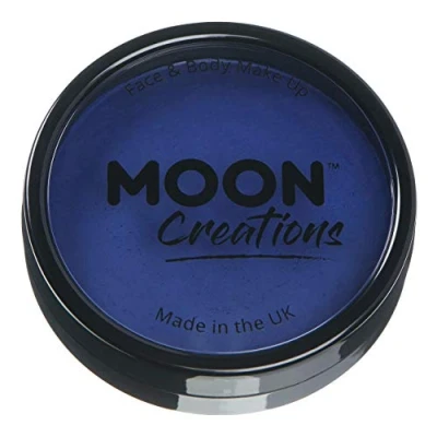 Afbeelding van Moon Creations Professionele watergeactiveerde gezichtsverf Donkerblauw