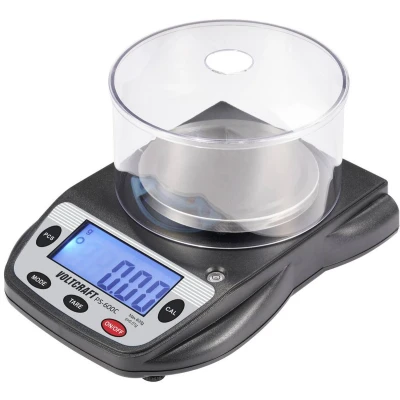 Afbeelding van VOLTCRAFT PS 600C Precisie weegschaal Weegbereik (max.) 600 g Resolutie 0.01 werkt op batterijen Zwart