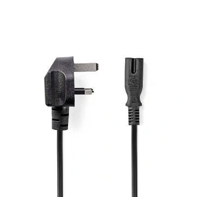 Afbeelding van C7 kabel Nedis 2 meter (Groot Brittannië, Haaks)