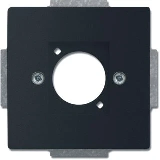 Afbeelding van Abb busch jaeger centraalplaat neutrik f matzwart 2cka001724a4405