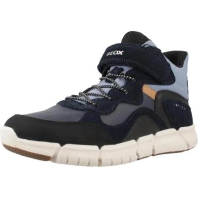 Afbeelding van Geox Flexyper BOY ABX Veterboots voor kinderen, Maat: 37, Navy/light blue Leer en imitatieleer