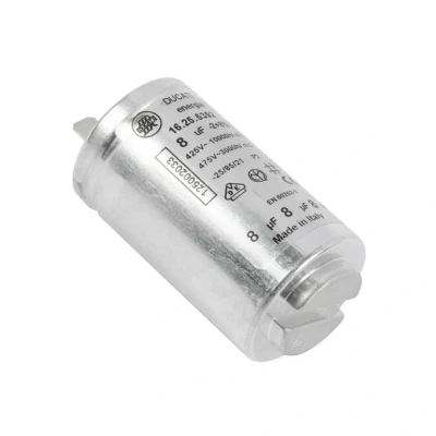Afbeelding van Electrolux AEG 1250020334 condensator wasdroger 16.25.5392 8,0UF 425V faston aanloopcondensator, 8UF
