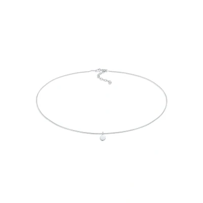 Afbeelding van Elli Basic COIN Ketting, Dames, Maat: 36, Silber