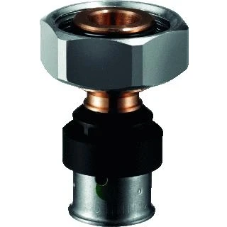 Afbeelding van Viega Smartpress bronzen perskoppeling recht 1 delig 25 x 3/4 pers