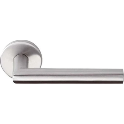 Afbeelding van Formani Deurkruk BASICS LB2 19 EN1906/3 geveerd op rozet mat RVS
