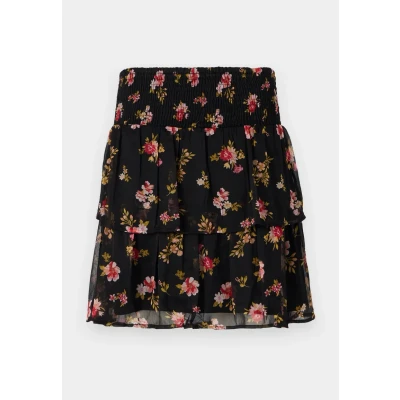 Afbeelding van Vero Moda Vmsmilla Smock Short Skirt Minirok, Dames, Maat: Large, Black
