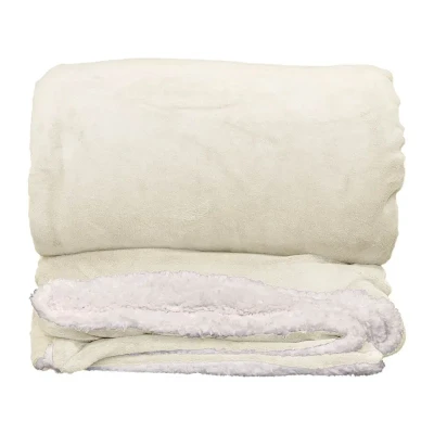 Afbeelding van Unique Living Lars Fleece Plaid XL 220x240 cm Dove White