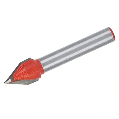 Afbeelding van 60 CNC Graveren V Groove 3D Router Bits 6x10mm 1/4&quot;Staaf Houtsnijwerk Snijgereedschap