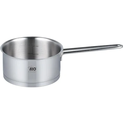 Afbeelding van ELO 72556 steelpan 16 cm serie Galant, inductie, roestvrij staal hoogglanzend, met literschaal en olie doseersysteem