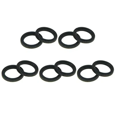 Afbeelding van KAISH Pack van 10 USA Thread 15/32&quot; Fine Knurled Gitaar Toggle Schakelaar Past op Gibson Les Pauls w/Switchcraft Schakelaars Nikkel/Zwart/Goud Zwart