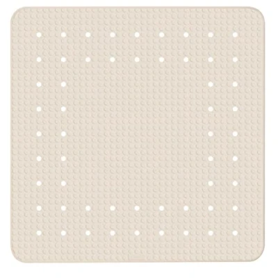 Afbeelding van WENKO douchemat Mirasol beige anti slip met zuignappen, natuurlijk rubber, 54 x cm,