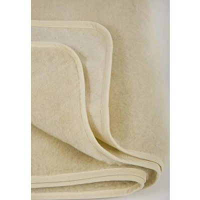 Afbeelding van Merino Matrasbeschermer van wol, schapenwol, onderbed, matrasbeschermer, matrasoplegger (120 x 200 cm)