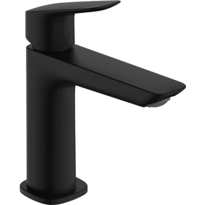 Afbeelding van Hansgrohe hg basin mixer 110 fine logis with push open waste set matt black 71252670