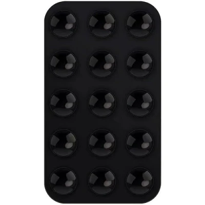 Afbeelding van SBG Siliconen Sticker Telefoonhouder met Zelfklevende Zuignapjes Dubbelzijdige Zuignap Universeel voor Smartphones Geschikt o.a. Spiegel, Raam, Muur of Bureau Zwart