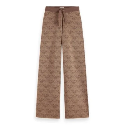 Afbeelding van Scotch &amp; Soda Monogram Trousers Broek, Dames, Maat: XS, Desert sand