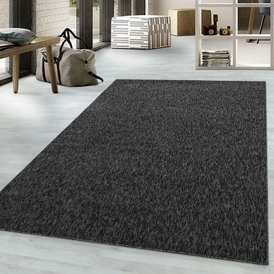 Afbeelding van Laagpolig vloerkleed Nani Antraciet 200x290cm Adana Carpets