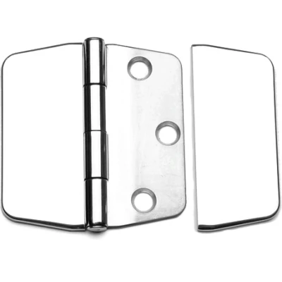 Afbeelding van RVS Scharnier met afdekkap 74 x 75 mm
