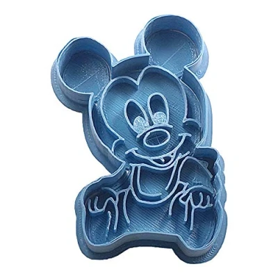 Afbeelding van Cuticuter Mickey Disney uitsteekvorm drinkt, blauw, 8 x 7 1,5 cm