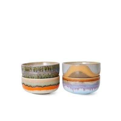 Afbeelding van HKliving kom 70&#039;s (Ø12,5 cm) (set van 4)