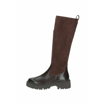Afbeelding van Caprice Plateaulaarzen, Dames, Maat: 37, Dk brown comb Schoenen