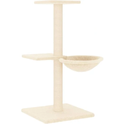 Afbeelding van vidaXL Kattenmeubel met sisal krabpalen 72 cm crèmekleurig