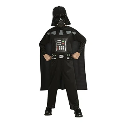Afbeelding van Star Wars Rubies Darth Vader OP, goedkoop voor jongens of meisjes, jumpsuit, officieel bedrukt, zwart, cape en masker Halloween, Kerstmis, carnaval verjaardag.