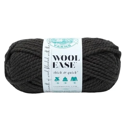 Afbeelding van Lion Brand Yarn 640 555 Wool Ease Thick &amp; Quick acryldraad, walnoot